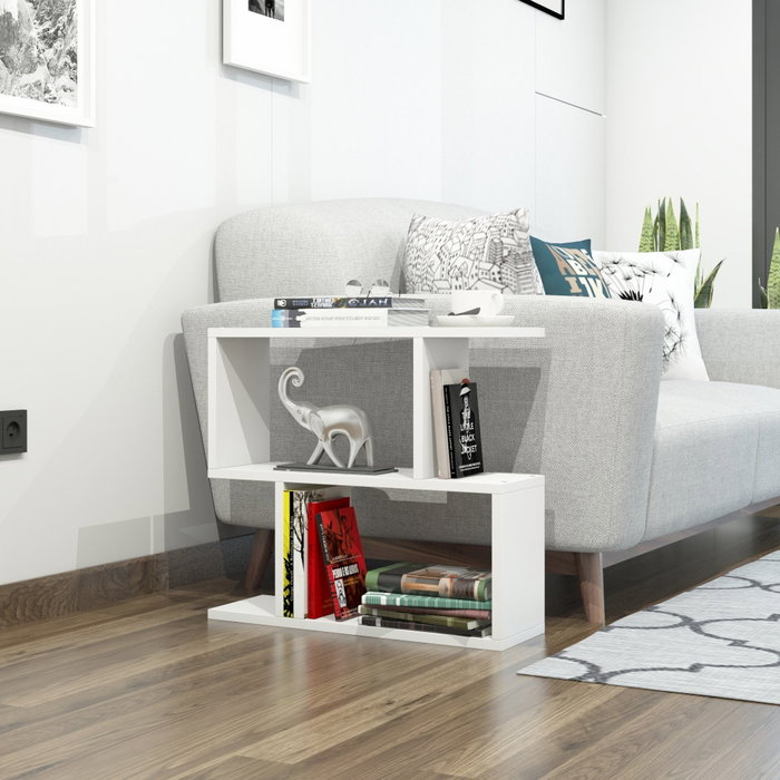 Hanah Home Mesa Auxiliar Lale - White, Blanco, 60x55x20 cm